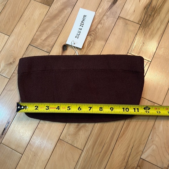 NWT Zulu & Zephyr Ribbed Knit Bandeau - Picture 7 of 8